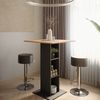 Bartisch-Set Repose Goldkraft Eiche/Anthrazit 75 x 75 cm mit 2 Barhockern Vicco Bild 4