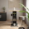 Bartisch-Set Repose Goldkraft Eiche/Anthrazit 75 x 75 cm mit 2 Barhockern Vicco Bild 3