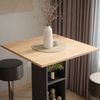 Bartisch-Set Repose Goldkraft Eiche/Anthrazit 75 x 75 cm mit 2 Barhockern Vicco Bild 5