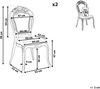 Esszimmerstuhl transparent schwarz 2er Set VERMONT Bild 2