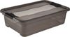 keeeper cornelia 2x Aufbewahrungsbox mit Deckel und Schiebeverschluss, 59,5 x 39,5 x 17 cm, 28 l, Crystal Grey Bild 2