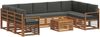 vidaXL Sofagarnituren 10 pcs Natur und Anthrazit Massivholz Akazie 3375532 Bild 2