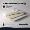 Dunlopillo Nackenstützkissen Clima Flex, NEUHEIT Viskoschaum mit kühlender & wärmender Seite, Bezug: Polyester & Viskose, Seitenschläfer, Rückenschläfer, in Größe 60 x 50 x 15 cm, Individuell anpassbar: mit drei Einlagen Bild 4