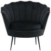 ebuy24 Relaxsessel Nice Sessel Velour schwarz. Bild 5