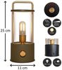 Coen Bakker Deco BV LED Außen-Tischleuchte Tischlampe Dimmbar Akku In-/Outdoor IP44, Stufenlos dimmbar, LED fest verbaut, Warmweiß Bild 3