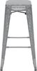 CLP 4er Set Metall Barhocker Fletcher stapelbar,silber Bild 3