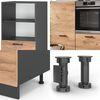 Küchenblock R-Line Goldkraft Eiche/Anthrazit 180 cm ohne Arbeitsplatte Vicco Bild 5