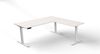 Kerkmann Move 3 Schreibtisch- Stehtisch 1800 x800 mm mit Anbautisch 1000 x 600 mm elektrisch höhenverstellbar 720 - 1200 cm Mit Memory-Funkton - 4 Höhen speicherbar Anthrazit Bild 2