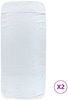 vidaXL Strandtücher 2 Stk. Weiß 60x135 cm Stoff 400 GSM 362669 Bild 2