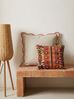 Looma 'Hormoz' Kelim Kissen handgewebt, Schurwolle Beige, 40x50 cm Bild 3
