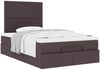 vidaXL Ottoman-Bett mit Matratze Dunkelbraun 120x190 cm Stoff 3313060 Bild 5