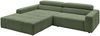 KAWOLA Sofa RENO Ecksofa Feincord olivgrün Longchair links 68 x 217 x 258 cm Bild 2