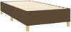vidaXL Boxspringbett mit Matratze Dunkelbraun 80x200 cm Stoff, Härtegrad: H2 [3144477] Bild 4