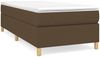 vidaXL Boxspringbett mit Matratze Dunkelbraun 80x200 cm Stoff, Härtegrad: H2 [3144477] Bild 2