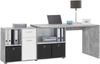Schreibtisch >LEXO/LEX< in Beton LA - 135,7x74,2x135,7cm (BxHxT) Bild 3