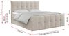 Boxspringbett, mit Fußteil, 2 Bettkästen - PREMIUM-11 - 140x200cm - Beige Stoff - H3 Bild 5