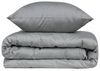 Luxusbetten24 Bettwäsche Premium Satin Bettwäsche Dunkelgrau, Baumwolle Bild 4