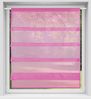 Transparente Bistrogardine Raffoptik mit Stangendurchzug in Voile, schlicht und modern in vielen verschiedenen Farben erhältlich (90 x 110 cm / pink - fuchsia) Bild 4