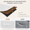 Woltu Kommode, aus Metallrahmen Holzwerkstoff, mit 5 Schubladen aus Stoff Bild 3