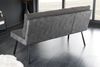 riess-ambiente Sitzbank BIG GEORGE 160cm anthrazit / schwarz (Einzelartikel, 1-St), Samt · Strukturstoff · mit Lehne · Metall· Federkern · Modern Design Bild 3