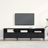 vidaXL TV-Schränk Schwarz Eichen-Optik 150 x 30 x 44,5 cm 862878 Bild 4