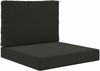 vidaXL Sofakissen für draußen 2 pcs Schwarz Polyester 900717 Bild 2