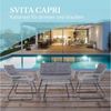 SVITA Gartenlounge-Set CAPRI, (Set, Tisch mit einem Stuhl und zwei Bänken), mit abnehmbarem Polster Bild 2