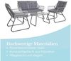 SVITA Gartenlounge-Set CAPRI, (Set, Tisch mit einem Stuhl und zwei Bänken), mit abnehmbarem Polster Bild 3
