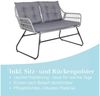 SVITA Gartenlounge-Set CAPRI, (Set, Tisch mit einem Stuhl und zwei Bänken), mit abnehmbarem Polster Bild 4