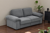 Sofa 201*91*89 cm, Grey – Kurzplüschbezug, integrierter Stauraum & Taschenfederkern Bild 3