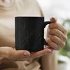 MuchoWow Tasse Schwarz - Stein - Beton, 1-tlg, Keramik, Farbwechsel, Kaffee Tassen, Teetasse, Zaubertasse, Geschenk Bild 3