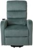 Fernsehsessel HWC-K62, Sessel Relaxsessel TV-Sessel, Liegefunktion Aufstehhilfe elektrisch, Metall Chenille ~ blau-grün Bild 5