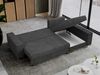 Mks Möbel 'Dorian L-Form' Ecksofa mit Bettkasten, 242 x 138 x 85 cm, Dunkelgrau, Cord Bild 5