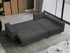 Mks Möbel 'Dorian L-Form' Ecksofa mit Bettkasten, 242 x 138 x 85 cm, Dunkelgrau, Cord Bild 4