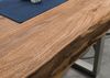 Baumtisch Sheesham 140x90x77 natur gebeizt / U-Beine silber matt FREEFORM 5 Bild 5