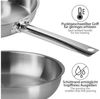 ONVAYA® Edelstahlpfanne 24 cm | Bratpfanne | ohne Beschichtung | Induktion & backofengeeignet Bild 4