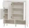 MODFU Sideboard mit Massivholzbeinen (Wohnzimmerschrank,Kommode,Anrichte, 1 St, 1 Schublade, 3 Türen), mit verstellbaren Einlegeböden Bild 4