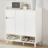 MODFU Sideboard mit Massivholzbeinen (Wohnzimmerschrank,Kommode,Anrichte, 1 St, 1 Schublade, 3 Türen), mit verstellbaren Einlegeböden Bild 2