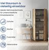 Home Collective Mehrzweckschrank Kleiderschrank Regal 74cm breit 180cm hoch Aktenschrank (Schrank Organizer aus Holz für Schlafzimmer Flur Keller Büro) mit vier Einlegeböden, Haushaltsschrank in Anthrazit mix Eiche Bild 3