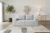 Sofa Designersofa ESTELLE 2-Sitzer in Stoff Abriamo Hellgrau Bild 2