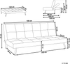 Schlafsofa HASLE Seeblau Stoff Bild 2