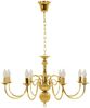vidaXL Kronleuchter Golden für 8 x E14 Glühbirnen 281619 Bild 3
