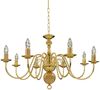 vidaXL Kronleuchter Golden für 8 x E14 Glühbirnen 281619 Bild 2