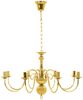vidaXL Kronleuchter Golden für 8 x E14 Glühbirnen 281619 Bild 4