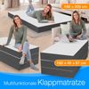 ELONEO Klappmatratze Gästematratze »Deluxe« mit 4 cm Visko, 160x200x15cm, 15cm dick, weiß/grau Bild 2