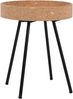 Beistelltisch 2er Set aus MDF mit Kork Natur und schwarzem Metallgestell Bild 4