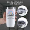 Livole Lehrer Tasse Abschied Geschenk 600ml Kaffeebecher mit Deckel Bild 5