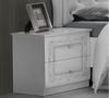 Nachtkommode >Langston< (2-er Set) in Weiß - 50x49x39cm (BxHxT) Bild 1