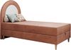 Kinderbett NEST, Boxspringbetten für Kinderzimmer, Jugendbett, Einzelbett mit Matratze 90 x 180 cm - Rosa Velvet - Topper Visco Bild 4