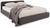 IDIMEX Polsterbett MARINI, Bett 140x200 cm mit Lattenrost Doppelbett mit Kopfteil- dunkelgrau Bild 2